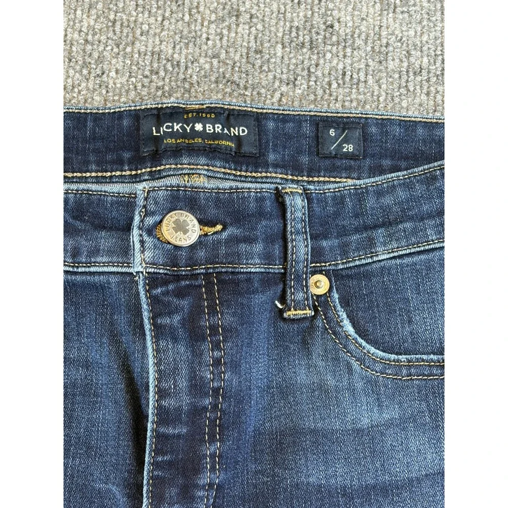 Lucky Brand Womens Skinny Jeans Dark Wash Size 6 28 Denim Pants